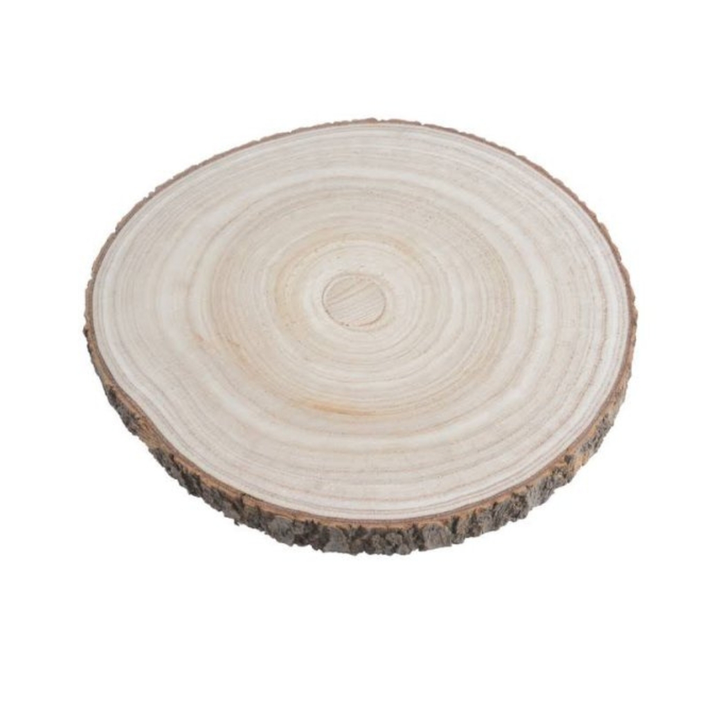 Dekorační dřevěný plát – průměr 12 cm